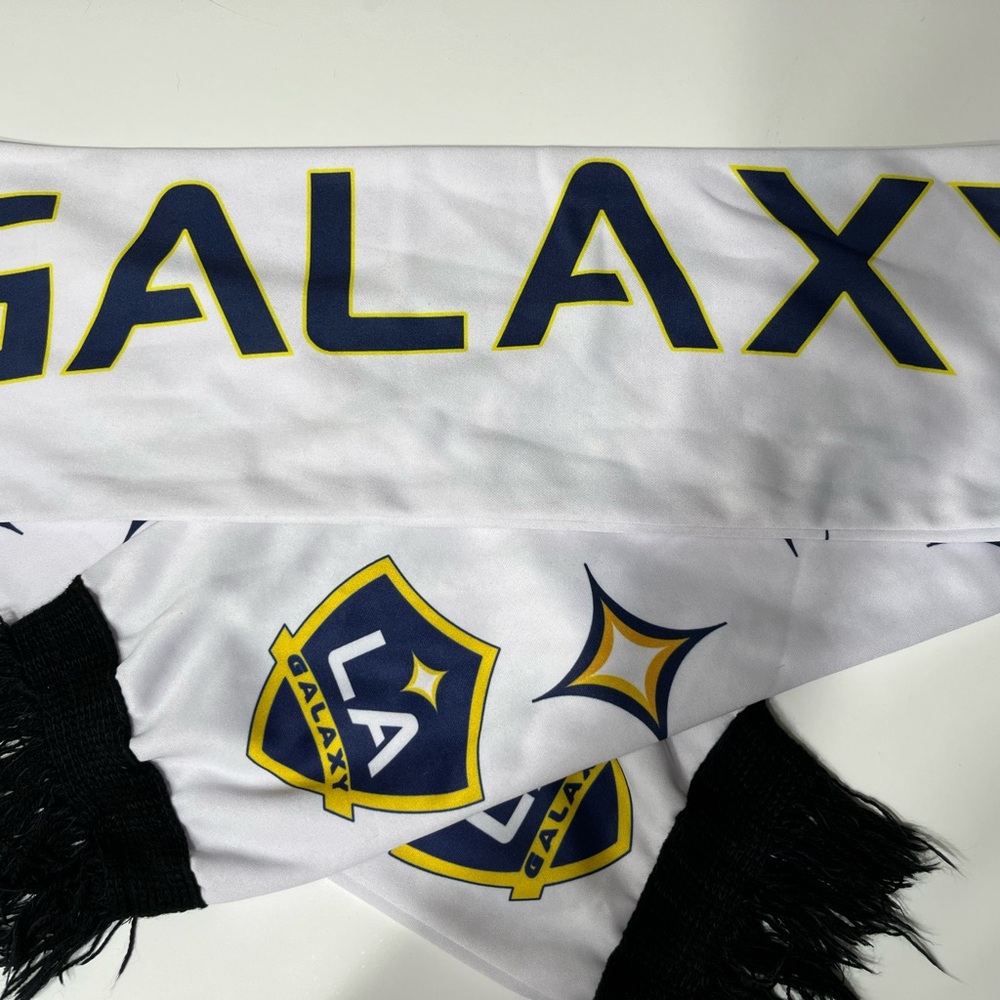LA Galaxy Fanatics Navy Core Scarf White/blue/ Yellow Unisex 63”Lx 7” W